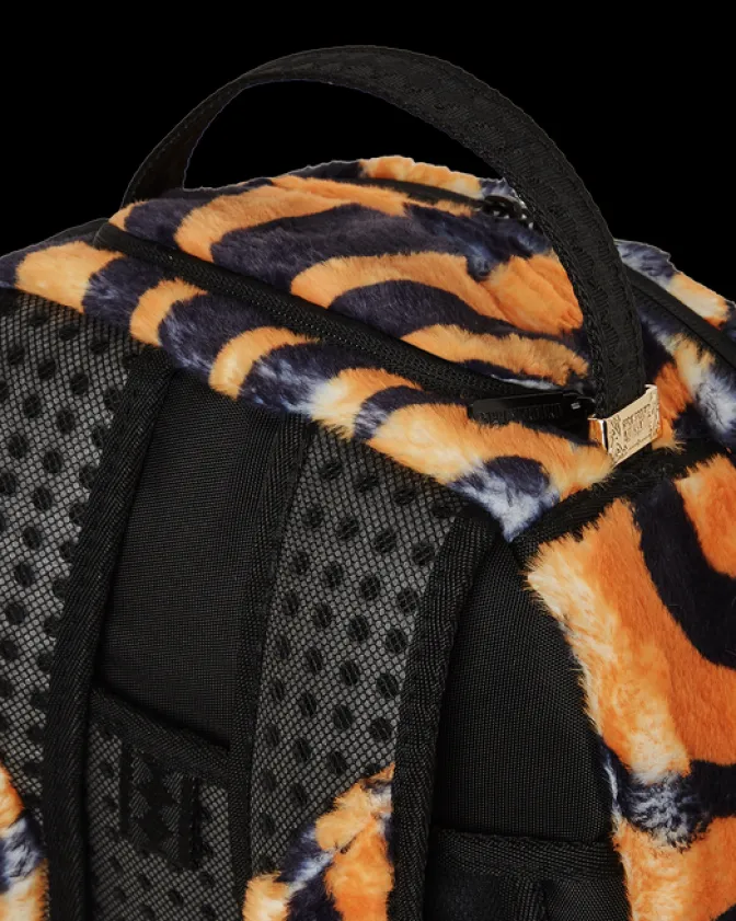 TIGER COZY VELOUR FUR BACKPACK