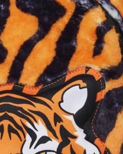 TIGER COZY VELOUR FUR BACKPACK