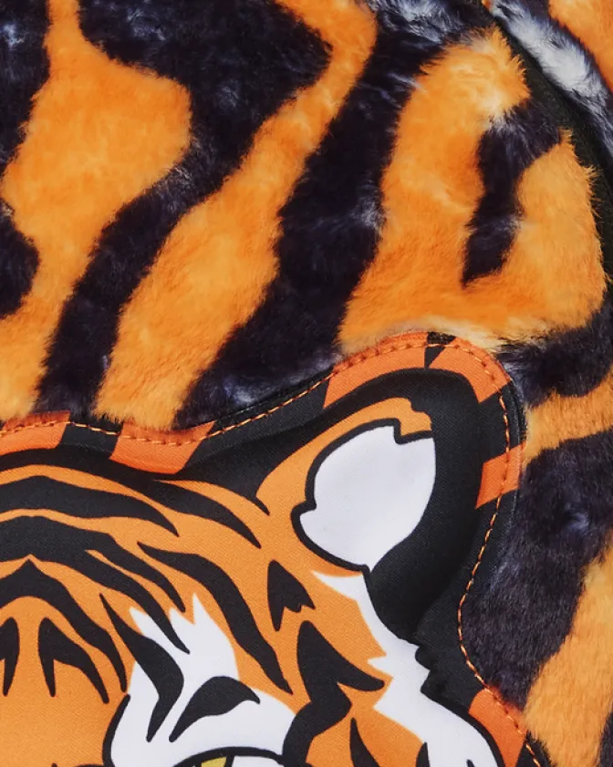 TIGER COZY VELOUR FUR BACKPACK