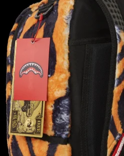 TIGER COZY VELOUR FUR BACKPACK