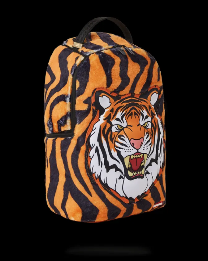 TIGER COZY VELOUR FUR BACKPACK