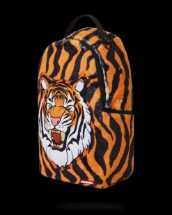 TIGER COZY VELOUR FUR BACKPACK