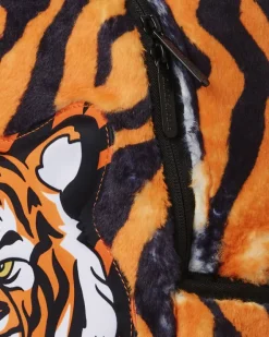 TIGER COZY VELOUR FUR BACKPACK