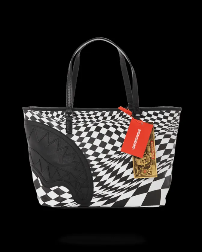 TRIPPY CHECK TOTE