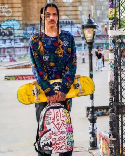 TRI-SPLIT GRAFFITI BACKPACK (DLXV)