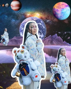 UFO SPACED OUT MONEYBEAR TEDDYBEAR BACKPACK