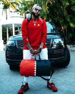 VERTICAL SHARK CUT u0026 SEW DUFFLE