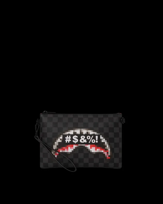 'WHAT THE BEEP' SHARK CROSSOVER CLUTCH