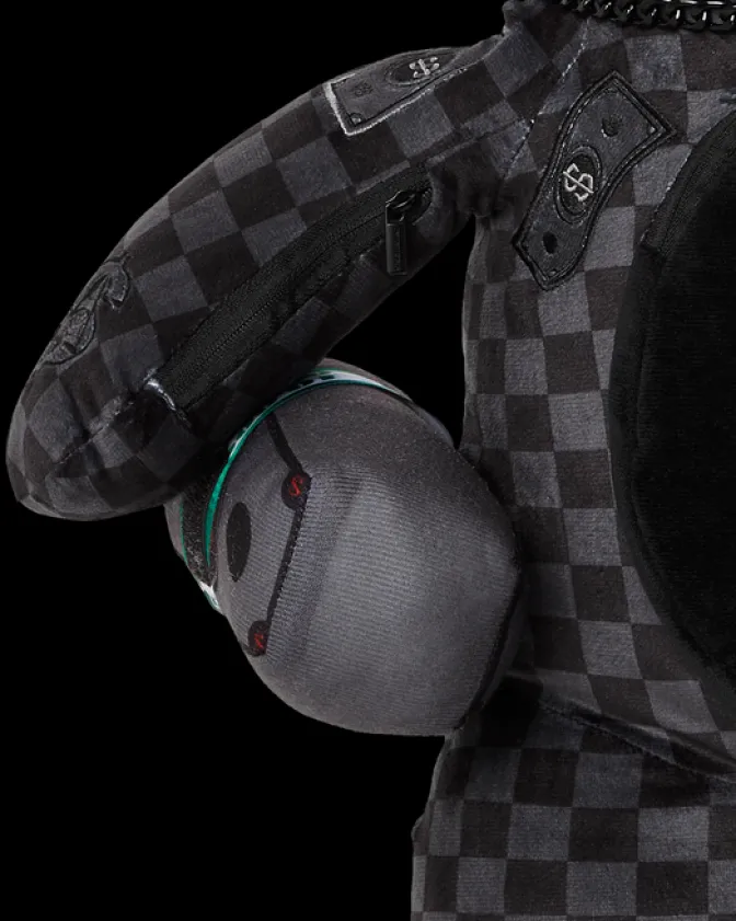 'WHAT THE BEEP' SHARK MONEYBEAR TEDDYBEAR BACKPACK