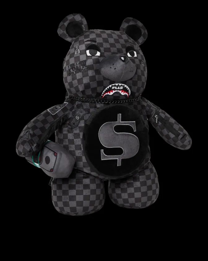 'WHAT THE BEEP' SHARK MONEYBEAR TEDDYBEAR BACKPACK