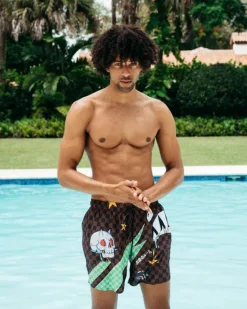 WTF SHARK SHOTO SWIM TRUNKS