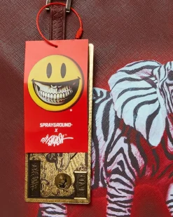 ZEBRA ELEPHANT RON ENGLISH COLLAB TOTE